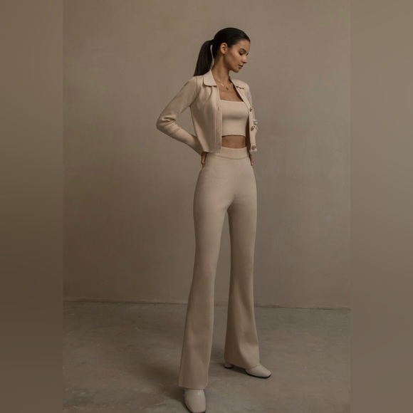 STYLEWE Long Knitted Pants, Women’s Size XL, Beige *NWOT - Picture 3 of 11